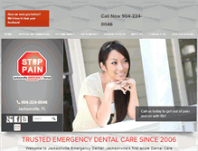 Tablet Screenshot of jaxemergencydental.com
